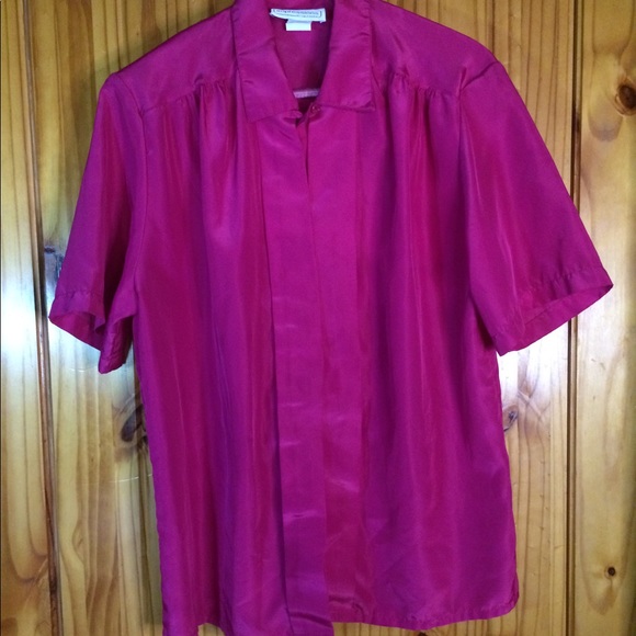 Impressions Tops - Vintage 80’s Impressions Fuchsia Top